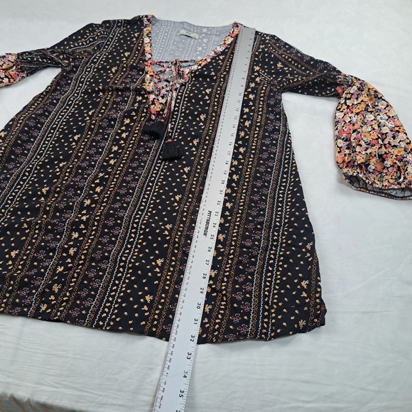 Anthropologie Maaji Black Bagh Ellie Tunic Kafran Beach Size Large - Picture 11 of 12